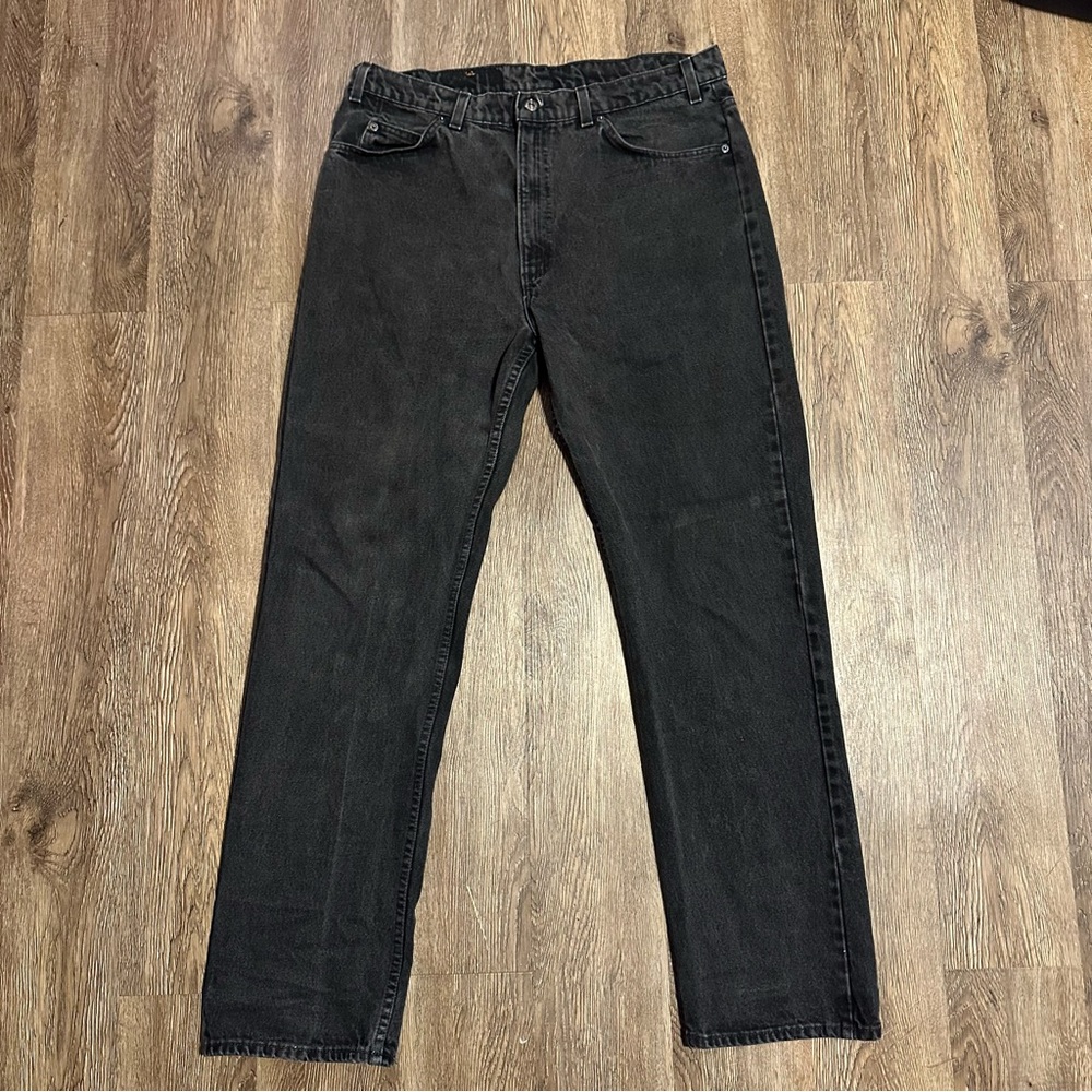 Levi's 505 Men's Black Straight Leg Jeans